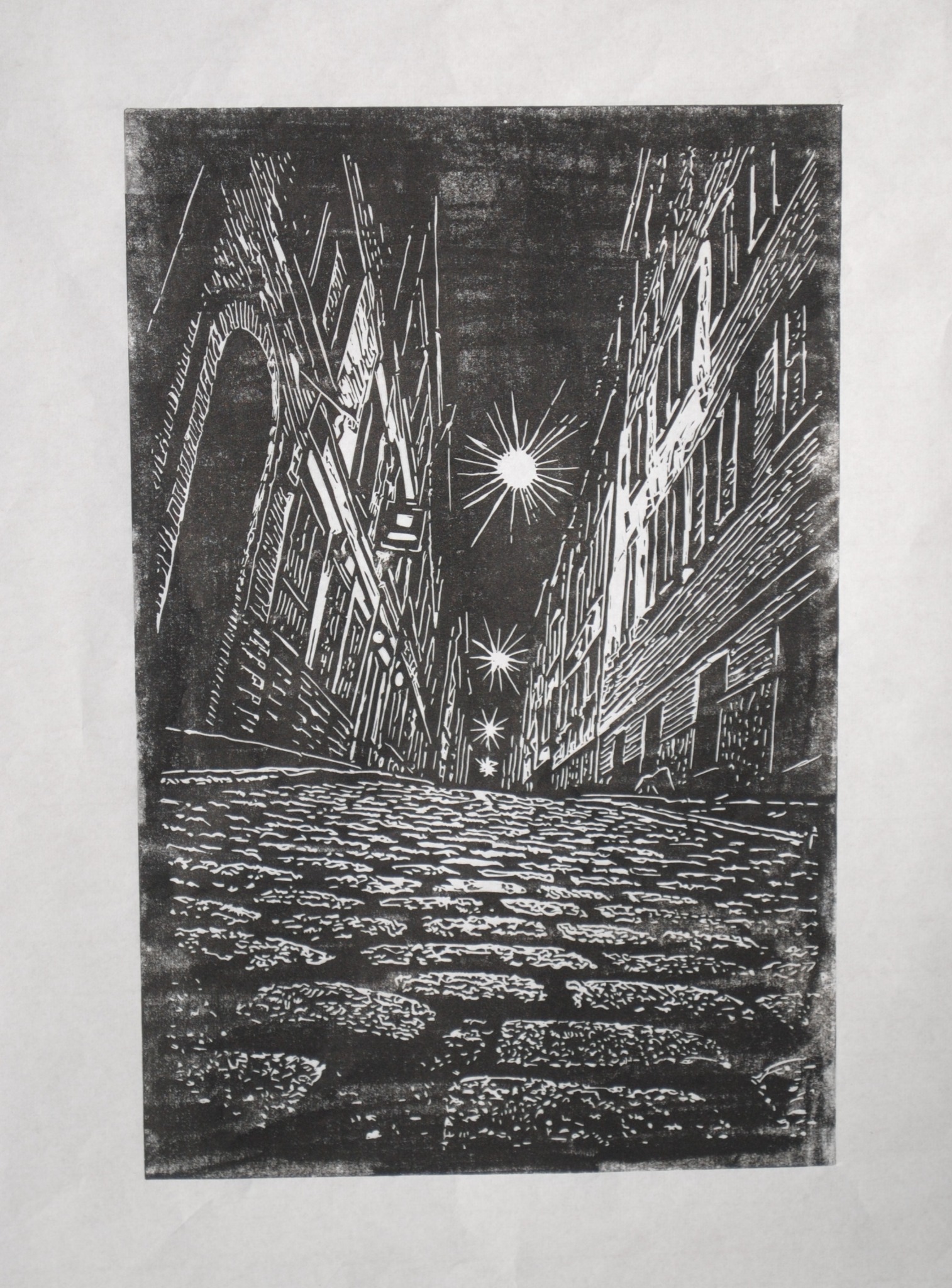 A Street, After Rain — cobblestones in Copenhagen